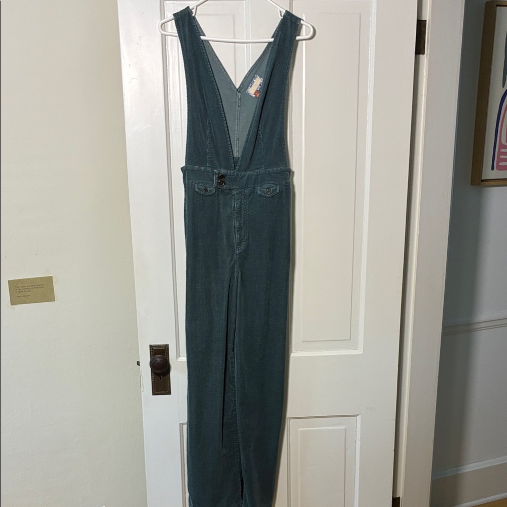 Pilcor Green Corduroy Overalls